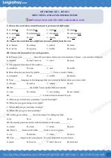 Đề thi học kì 2 Tiếng Anh 6 English Discovery - Đề số 1